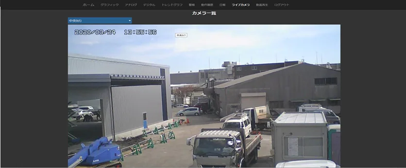 ASMOS遠隔監視機能サンプル画面